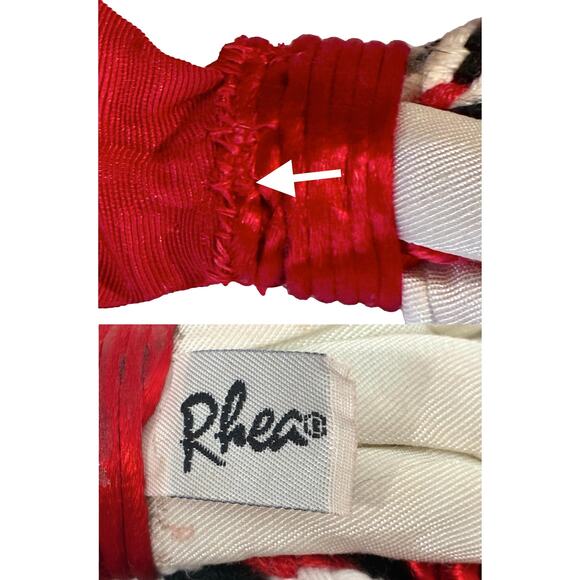 Vintage 80s Rhea Red Rope Belt w/ Polka Dot Buckle Statement Accessory - Picture 11 of 11